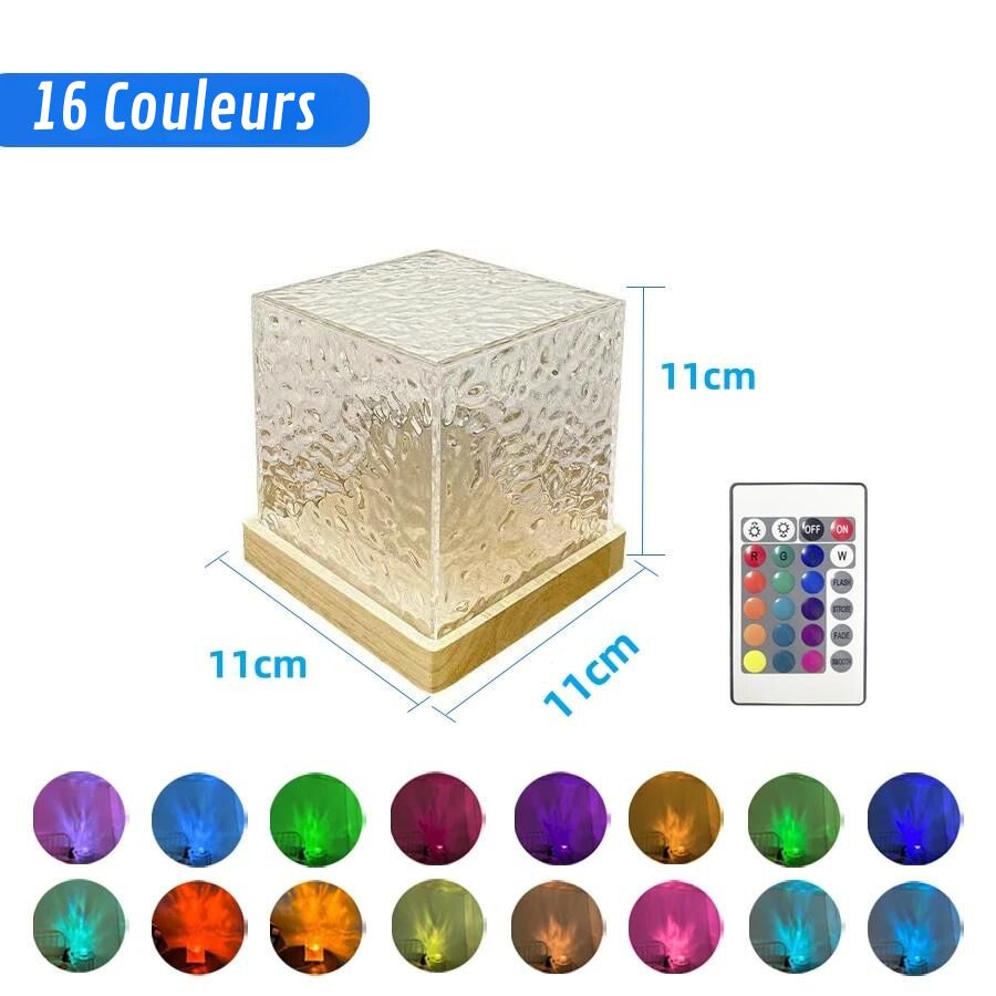 16 couleurs projecteur vagues