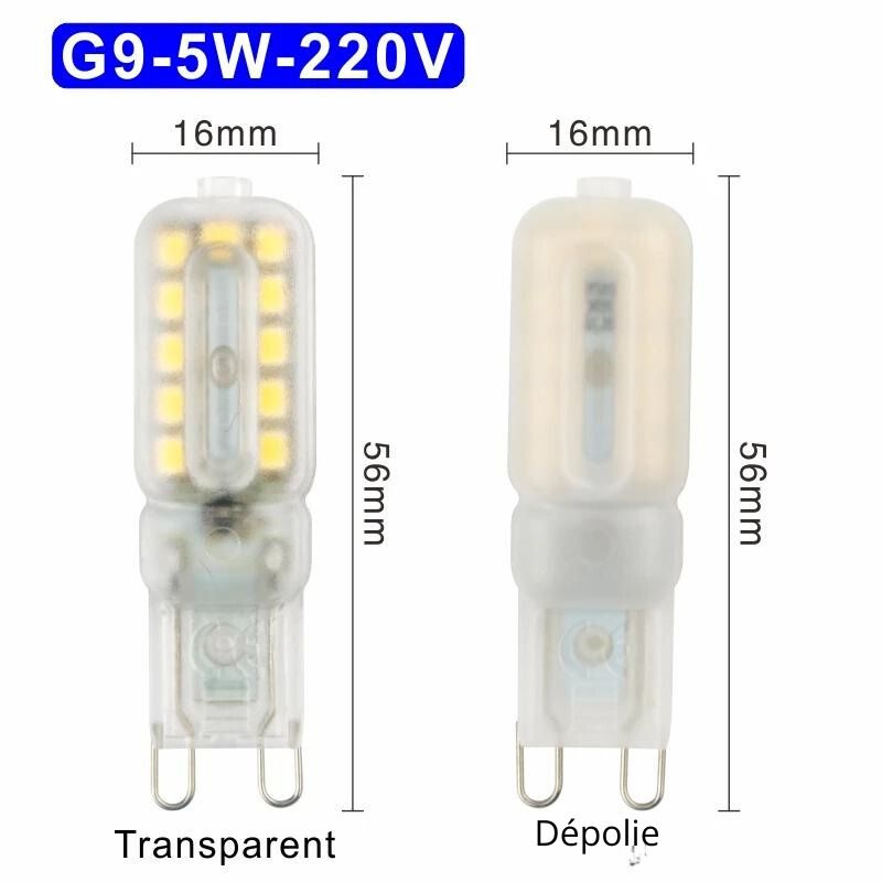 ampoule g9 5w 220v