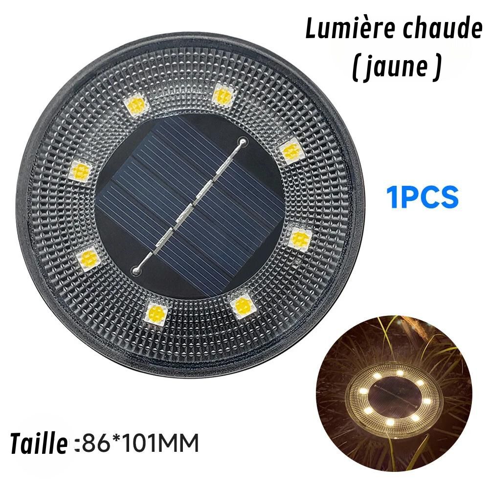 Spot solaire extérieur IP68, encastrable ou à planter.