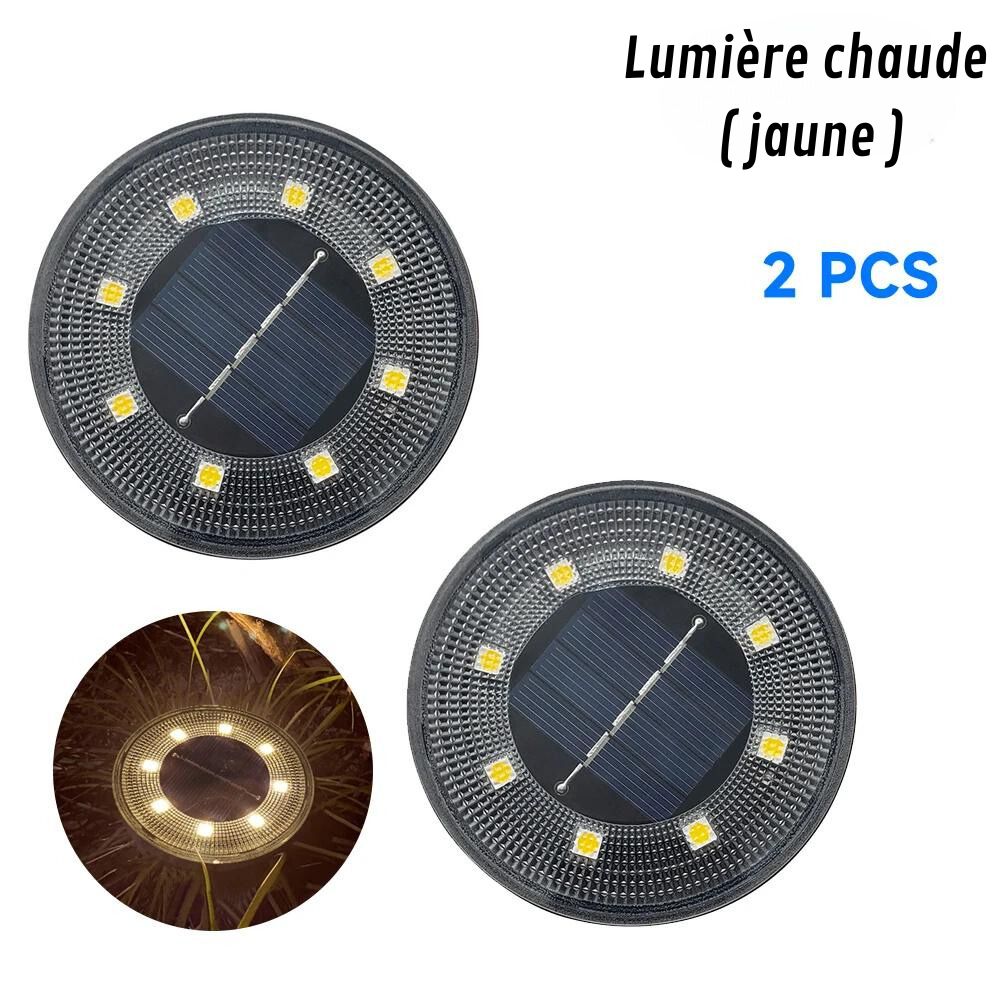 Spot solaire extérieur IP68, encastrable ou à planter.