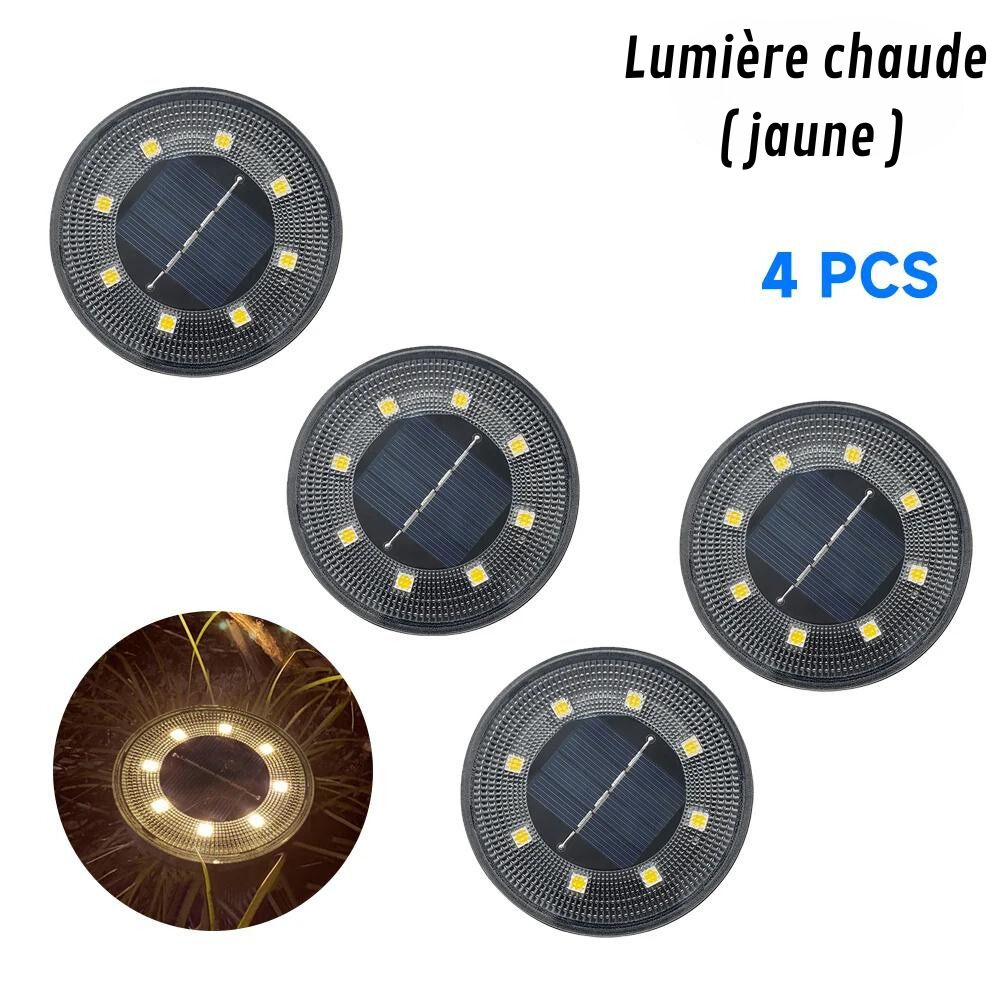 Spot solaire extérieur IP68, encastrable ou à planter.