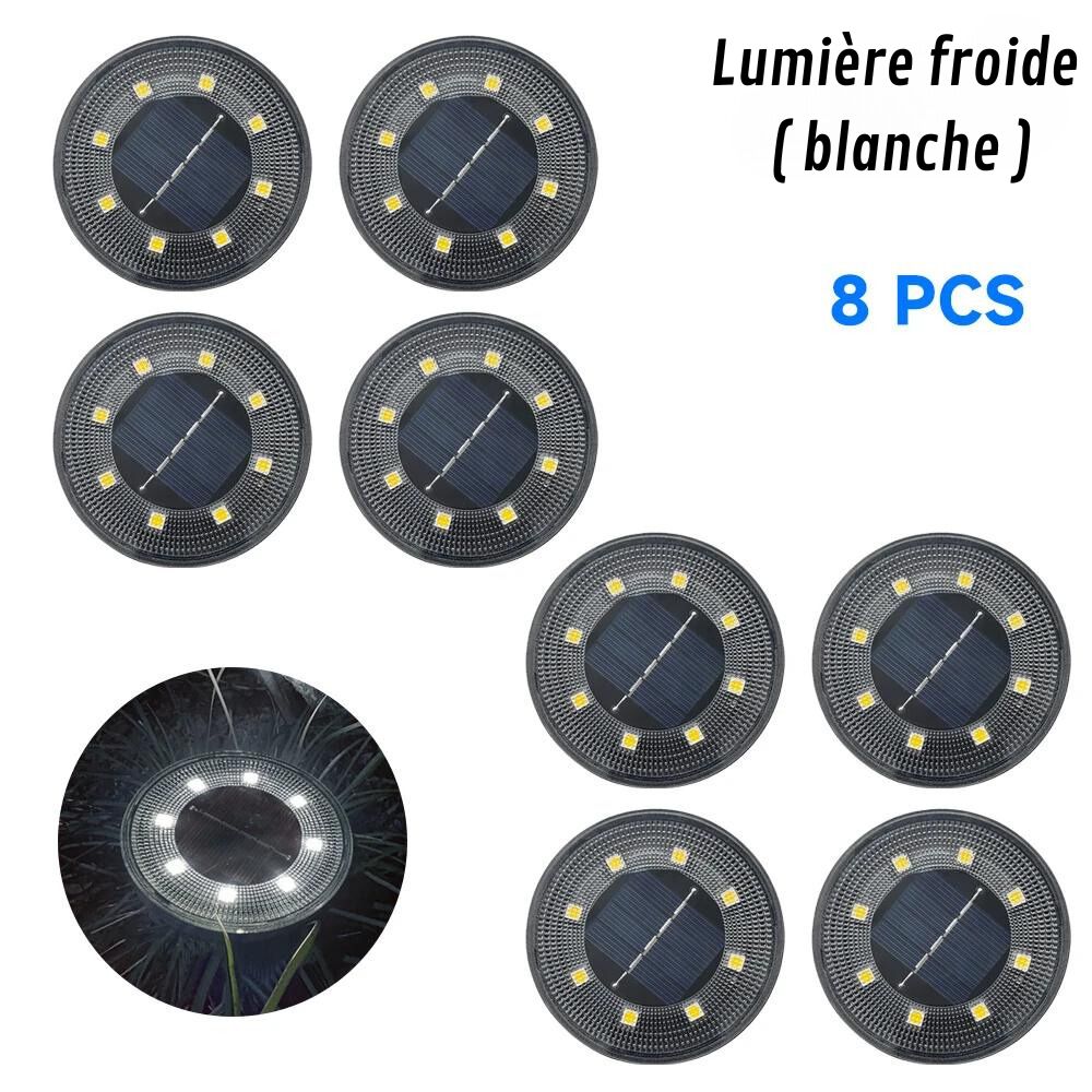Spot solaire extérieur IP68, encastrable ou à planter.