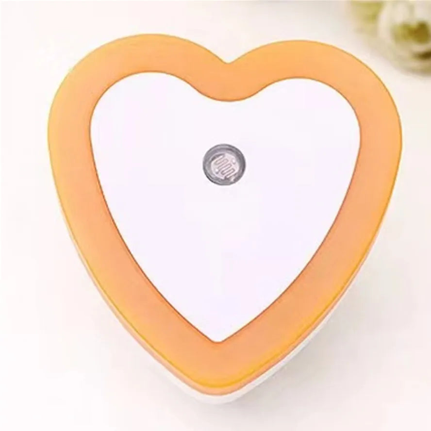 veilleuse coeur orange