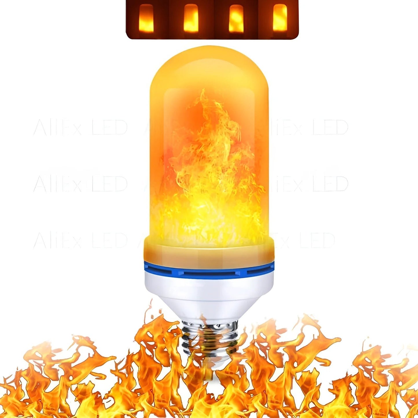 Ampoule LED à flamme simulée USB E14 E27 B22 - Habitat Bois Lumière