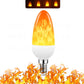 Ampoule LED à flamme simulée USB E14 E27 B22 - Habitat Bois Lumière