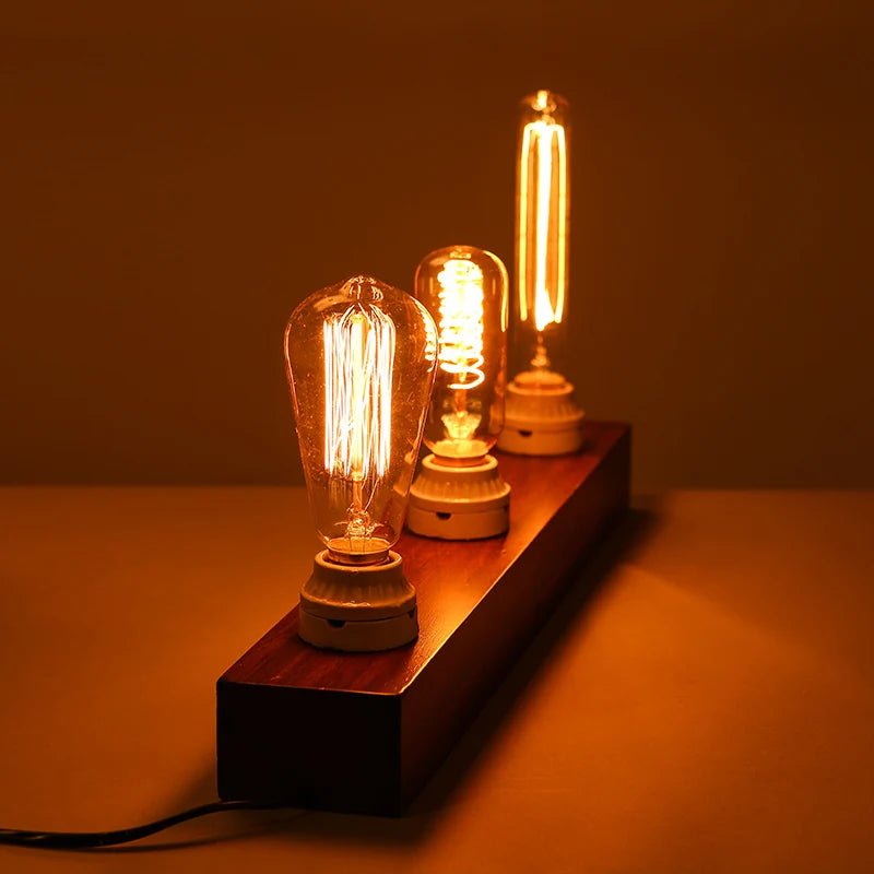 Ampoule rétro vintage à filament Edison - Habitat Bois Lumière