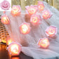 Guirlande de rose LED décoration de Noël, mariage, Saint Valentin - Habitat Bois Lumière