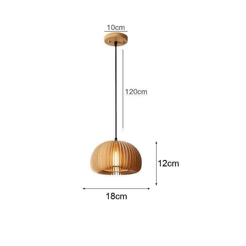 Lampe suspendue en bambou imitation rotin, tressé à la main - Habitat Bois Lumière