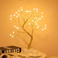 Lumière LED en forme d'arbre, guirlande en fil de cuivre - Habitat Bois Lumière