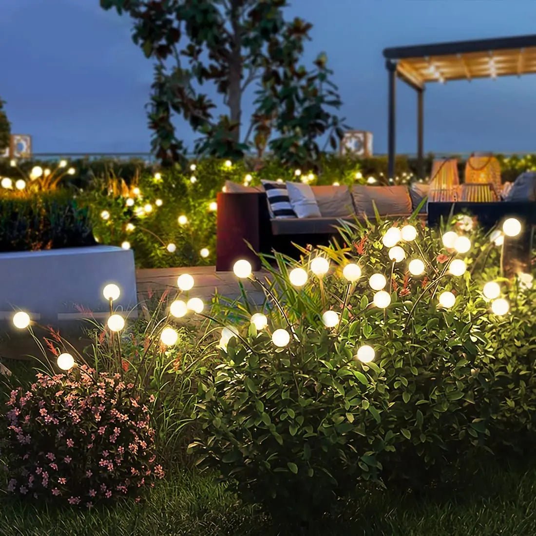 Lumières de jardin solaires luciole LED, étanches - Habitat Bois Lumière