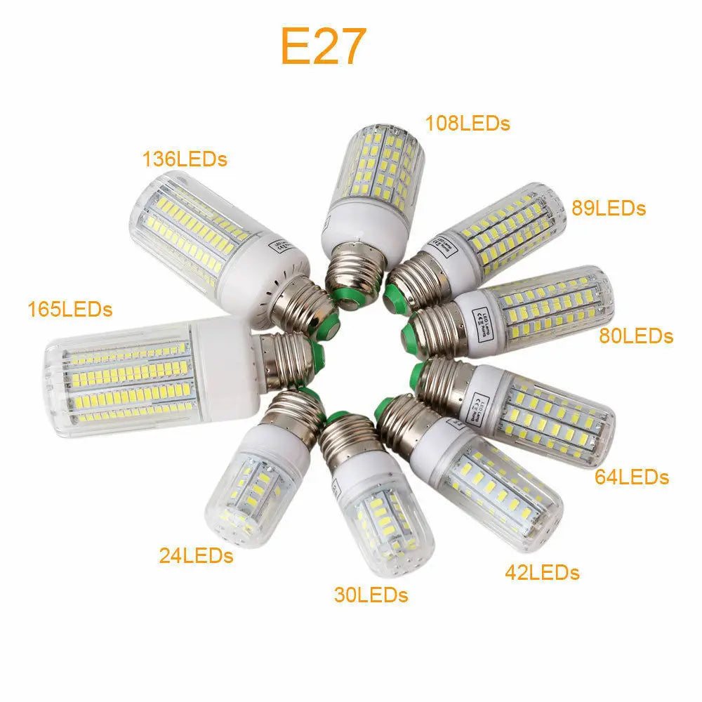 Ampoules LED de type maïs à vis E27 de 7W a 45W