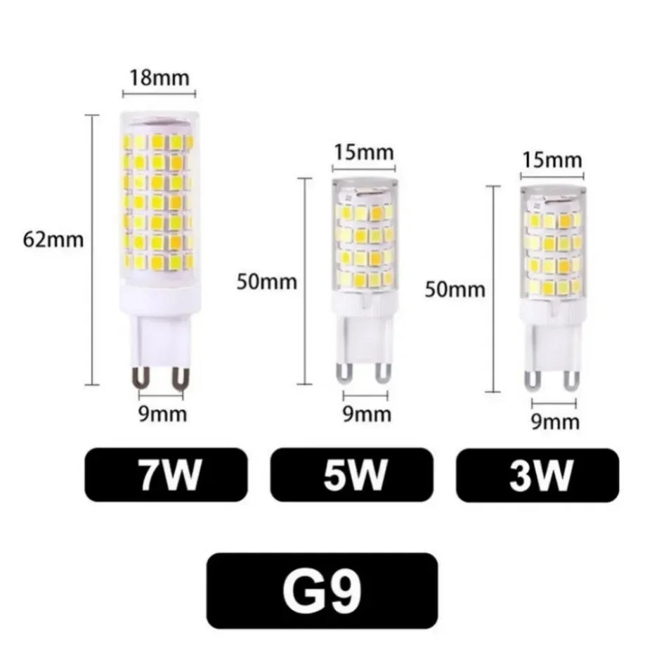 Ampoule G9 led maïs 3W 5W 7W AC 220V