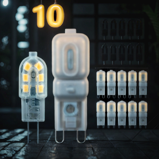 10 ampoules G9 LED 220V équiv 25w 30w halogène