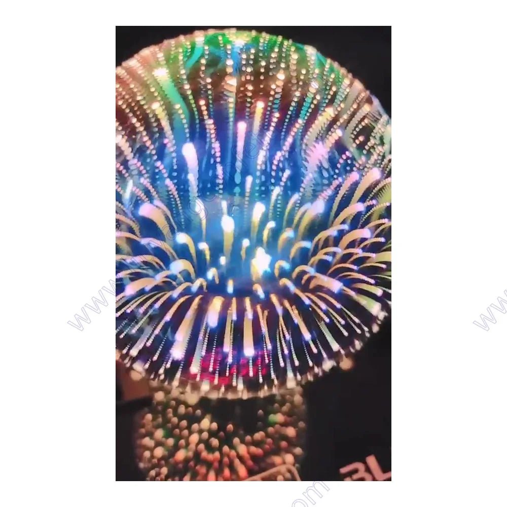 Ampoule led 3d décorative effet Arc en ciel , Feu d'artifice - Habitat Bois Lumière