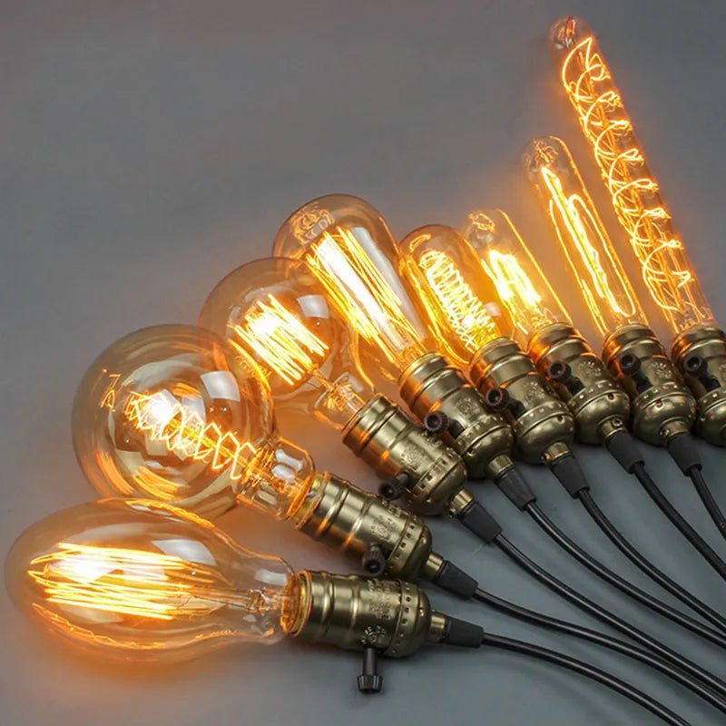 Porte-lampe en laiton de style industriel vintage pour décoration - Habitat Bois Lumière