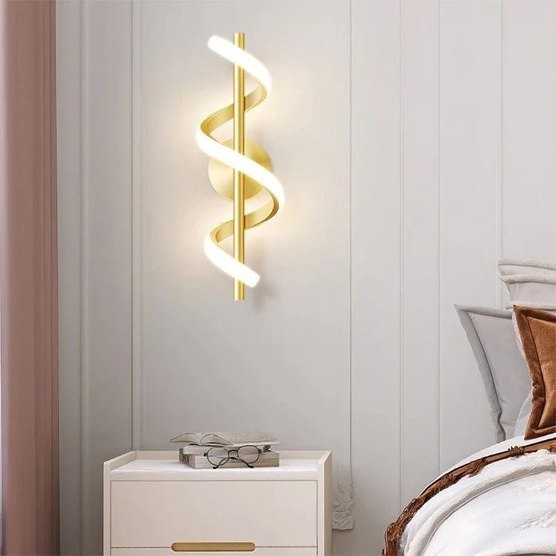 Suspension, Lustre, applique LED spirale moderne - Habitat Bois Lumière